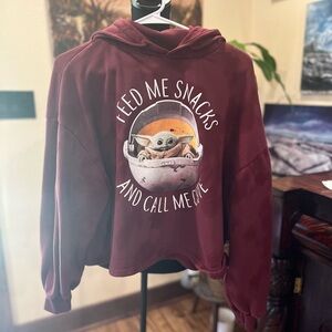 Baby Yoda hoodie size medium in GUC